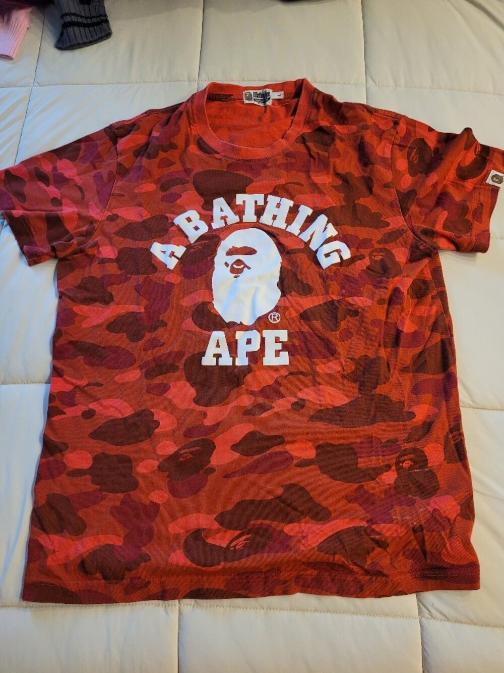 BAPE (A Bathing Ape) Red Camo T-Shirt